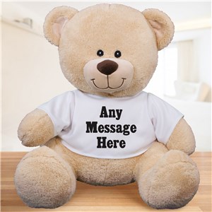 Custom Message Teddy Bear