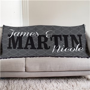 Personalized Couple's Tapestry Throw
