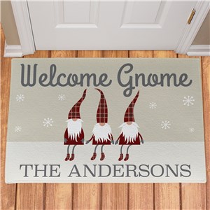 Personalized Welcome Gnome Doormat