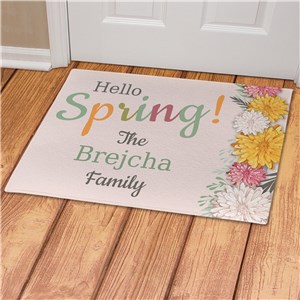 Personalized Hello Spring! Doormat