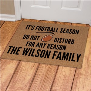 CATALOG ONLY DO NOT SELL Personalized It's Football Season Doormat