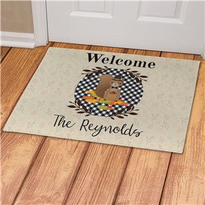 Personalized Welcome Squirrel Doormat