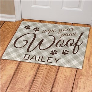 Personalized Woof Doormat