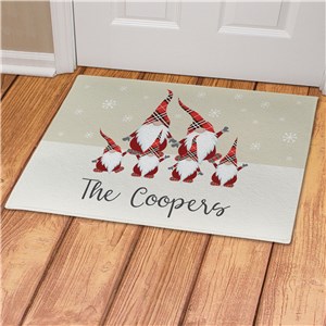 Personalized Gnome Family Doormat