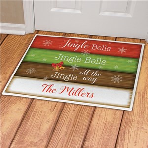 Personalized Jingle Bells Doormat
