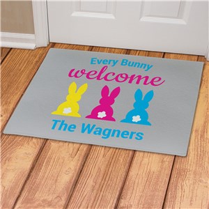 Personalized Every Bunny Welcome Doormat