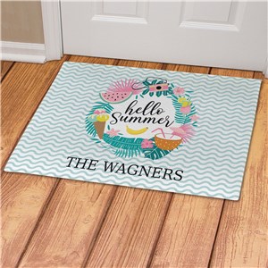 Personalized Hello Summer Doormat