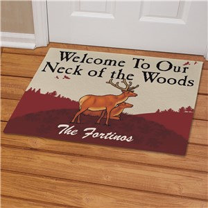 Custom Neck of the Woods Doormat
