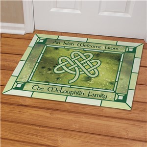 Personalized Irish Celtic Knot Doormat
