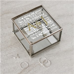Personalized Word Art Jewelry Box