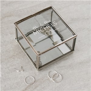 Personalized Mr. and Mrs. Jewelry Box