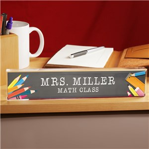 Personalized School Tools Name Plate