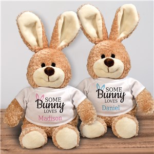 Somebunny Loves 20-Inch Personalized Stuffed Bunny