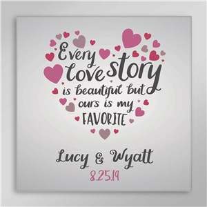 Personalized Every Love Story Canvas