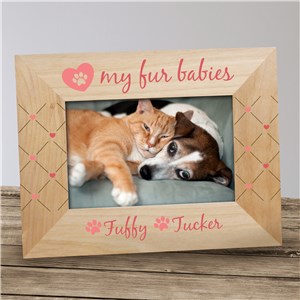 Personalized Heart My Fur Babies Frame