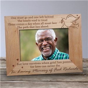 Personalized Always Remembered Memorial Wooden Picture Frame
