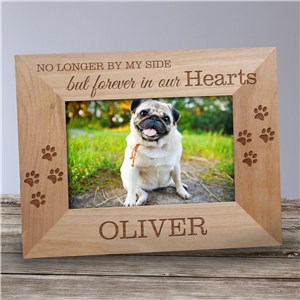 Personalized Forever In Our Hearts Pet Wooden Picture Frame