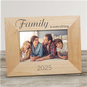 Personalized Family is everything Wooden Picture Frame Alder 4 x 6