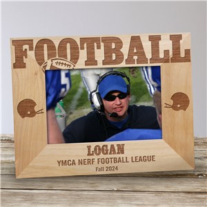 Football Wood Picture Frame