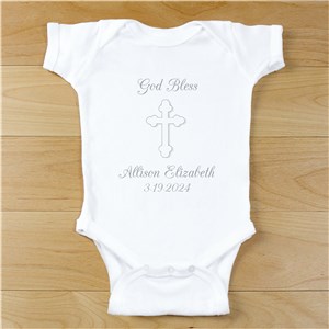 God Bless... Personalized Christening Infant Bodysuit