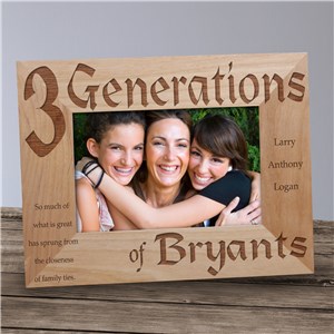 Generations Engraved Frame