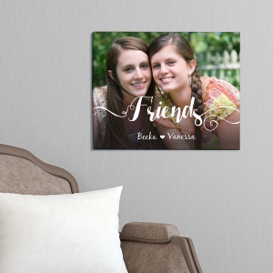 Personalized Friendship Photo Canvas