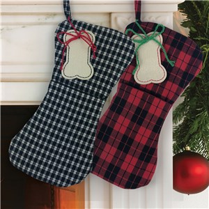 Plaid Bone Stocking