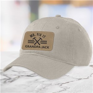 Personalized Mr. Fix It Baseball Hat with Patch