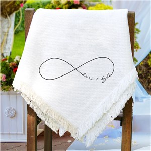 Embroidered Couples Throw
