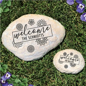 Engraved Welcome Garden Stone