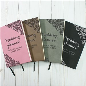 Personalized Wedding Planner Leather Journal