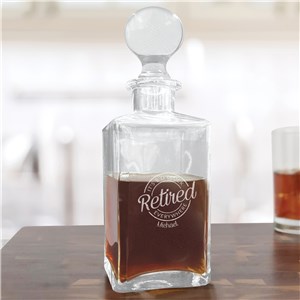 Engraved It's 5 O'clock Everywhere Luxe Decanter