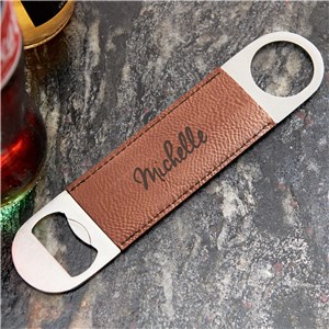 Personalized Script Name Pers Laserable Leatherette Opener