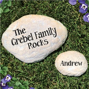 Family Rocks Engraved Yard Stones