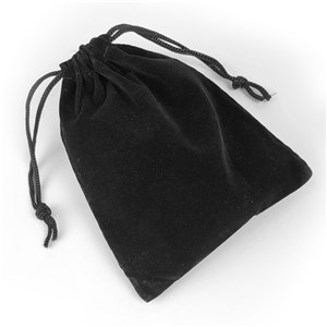 Large Black Velvet Ornament Pouch
