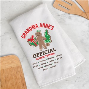 Personalized Official Cookie Tester Dish Towel
