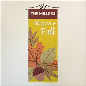 Personalized Welcome Fall Door Banner