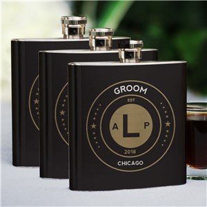 Personalized Groomsmen Flask