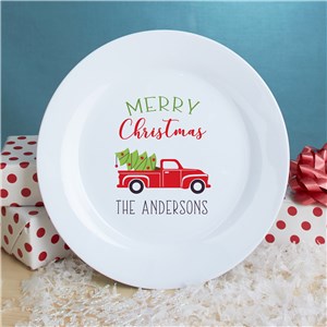 Personalized Merry Christmas Truck Plate