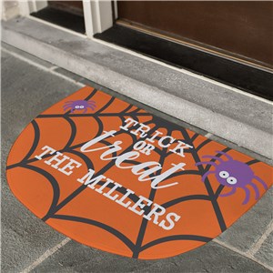 Personalized Trick or Treat Doormat