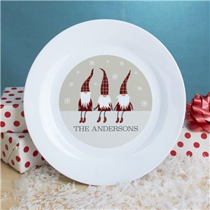 Personalized Welcome Gnome Plate