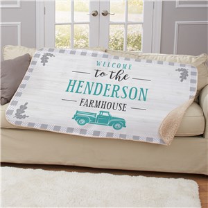 Personalized Welcome Truck Gingham 50