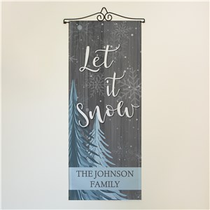 Personalized Let It Snow Wall Hanging
