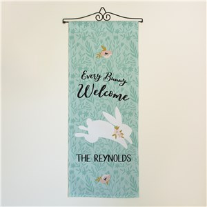 Personalized Every Bunny Welcome Wall Hanging