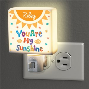 Personalized You Are My Sunshine Night Light