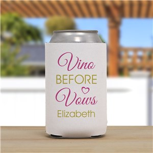 Personalized Vino Before Vows Can Cooler