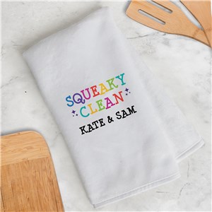 Personalized Squeaky Clean Dish Towel
