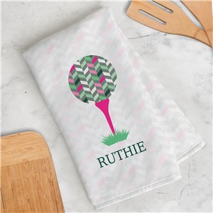 Personalized Women's Colorful Golf Ball Towel