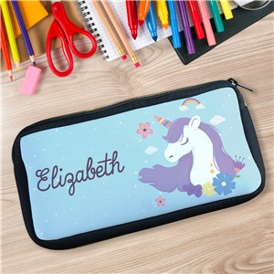 Personalized Unicorn Pencil Case