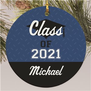 Personalized Class Of Round Disc Ornament